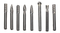 8 Piece Carbide Burr Set - 1/4" Shank - With Storage Box - MADE IN THE USA! 8 Piece Carbide Burr Set - 1/4" Shank - With Storage Box - MADE IN THE USA!